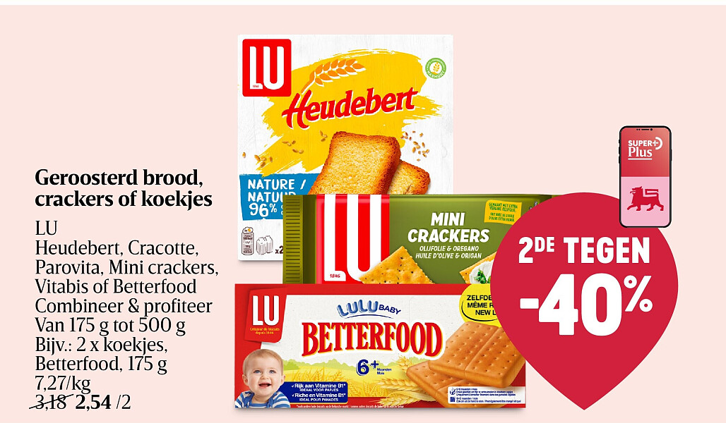 Geroosterd brood, crackers of koekjes