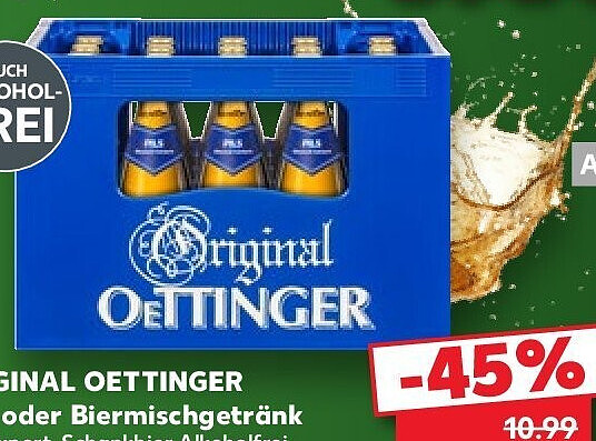 ORIGINAL OETTINGER Bier oder Biermischgetränk