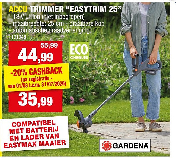 ACCU TRIMMER “EASYTRIM 25”
