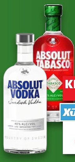 ABSOLUT Vodka Original oder Tabasco, 0,7-l-Flasche