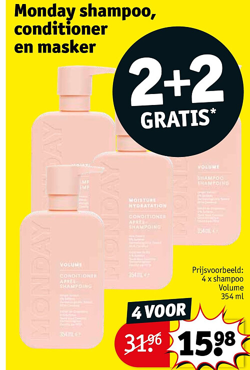 Monday shampoo, conditioner en masker