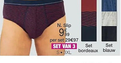 Set van 3 slips