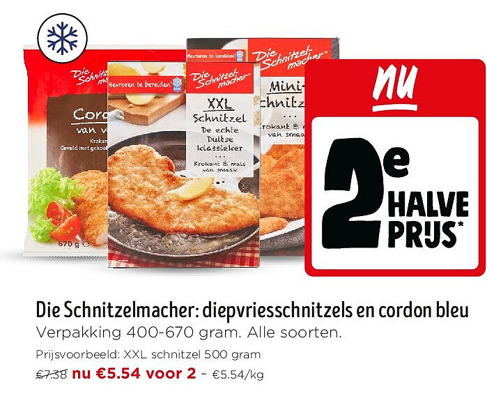 Die Schnitzelmacher: diepvriesschnitzels en cordon bleu