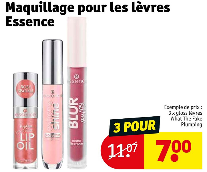 Maquillage pour les lèvres Essence 3 POUR