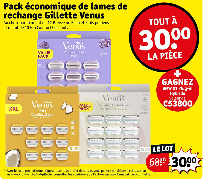 Pack économique de lames de rechange Gillette Venus