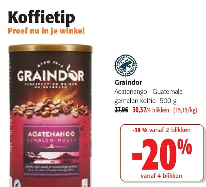 Graindor Acatenango - Guatemala gemalen koffie 500 g