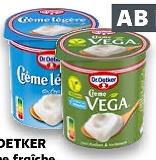 Crème fraîche, légère oder Vega