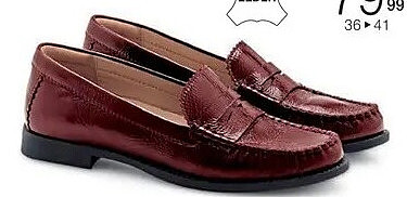 Gelakte mocassin
