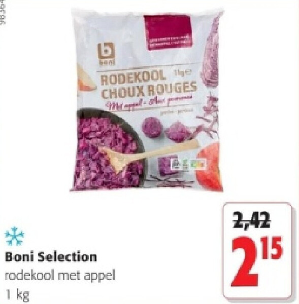 Boni Selection rodekool met appel 1 kg