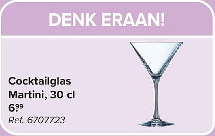 Cocktailglas Martini, 30 cl