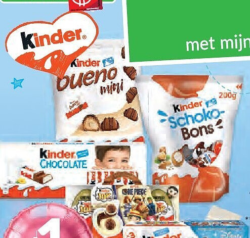 Kinder chocolade en snacks