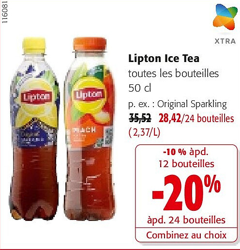 Lipton Ice Tea toutes les bouteilles 50 cl