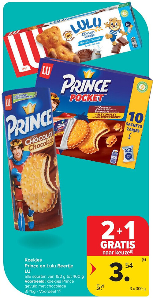 Koekjes Prince en Lulu Beertje LU