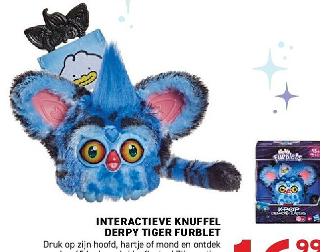 Interactieve knuffel Derpy Tiger Furblet