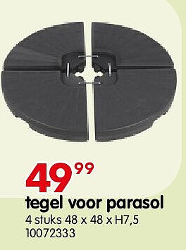 tegel voor parasol