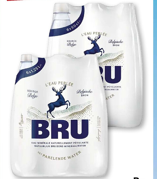 Bru eau minérale légèrement pétillante