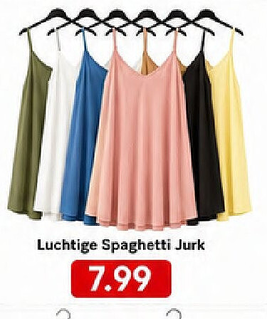 Luchtige Spaghetti Jurk