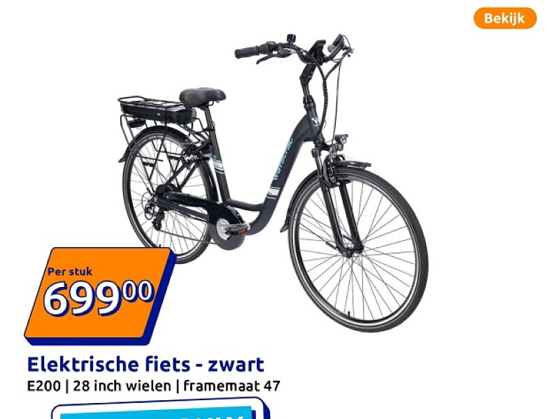 Elektrische fiets - zwart