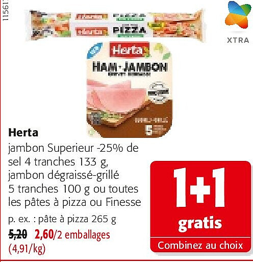 Herta jambon Superieur -25%