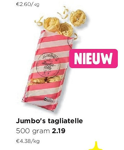 Jumbo's tagliatelle