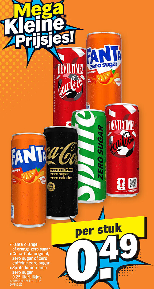 Fanta orange of orange zero sugar