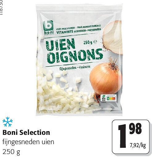 Boni Selection fijngesneden uien 250 g