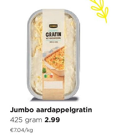 Jumbo aardappelgratin