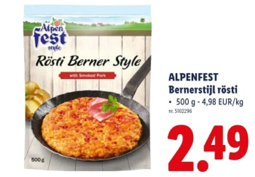 Bernerstijl rösti