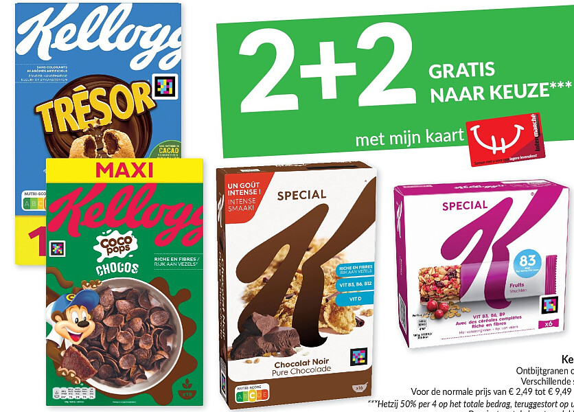 Kellogg's ontbijtgranen of repen