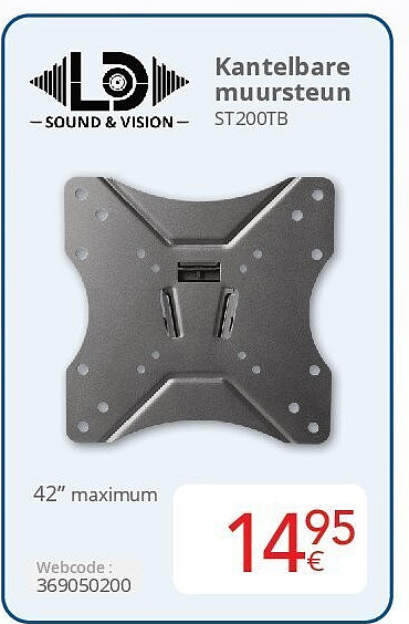 Kantelbare muursteun ST200TB