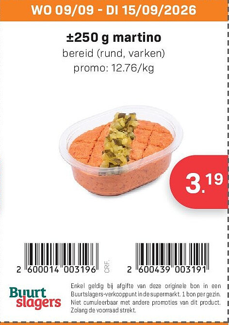 ±250 g martino