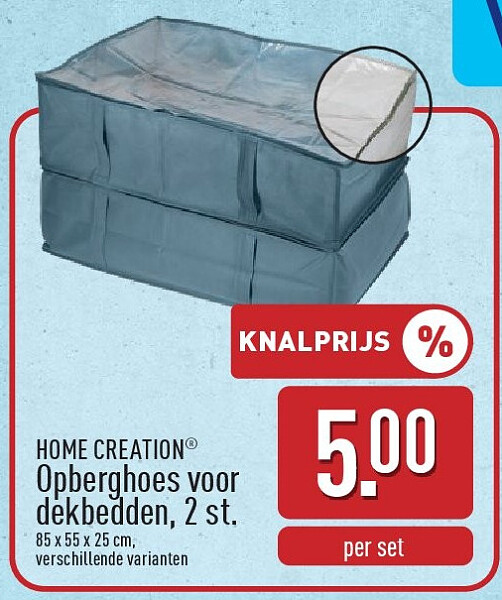 Opberghoes voor dekbedden, 2st.