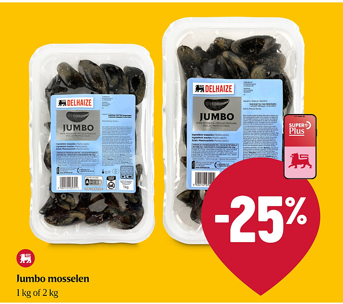 Jumbo mosselen