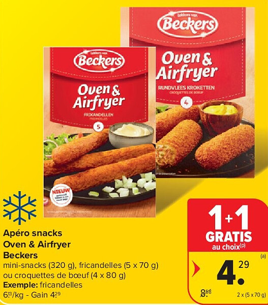 Apéro snacks Oven & Airfryer Beckers