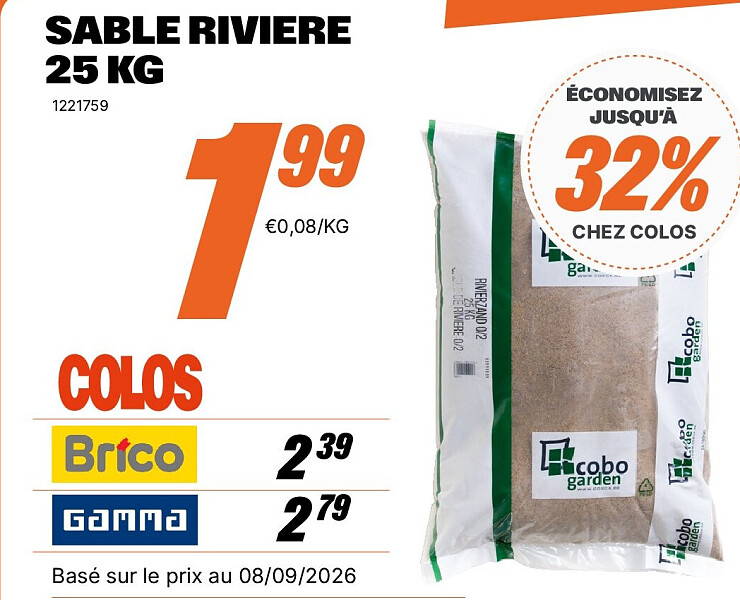 SABLE RIVIERE 25 KG