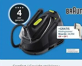 Braun stoomgenerator IS3257BK