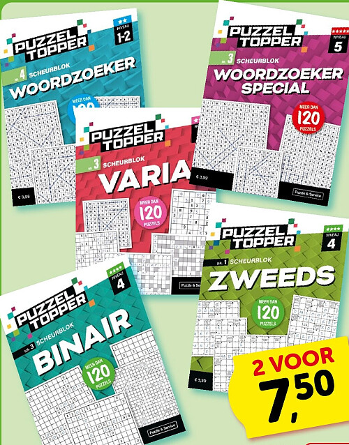Puzzeltopper puzzelboek
