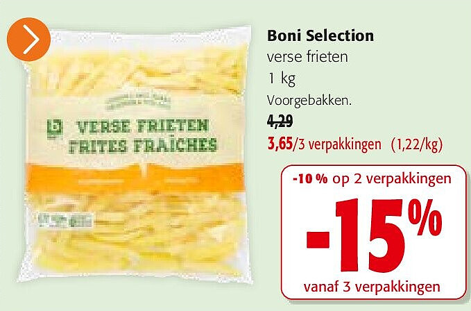 Boni Selection verse frieten 1 kg