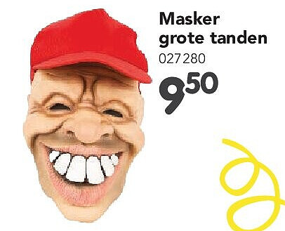 Masker grote tanden