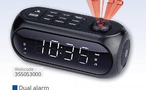 Radio reveil avec projection CRP-1000