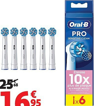 Brossettes Pro Sensitive Clean adultes Oral-B