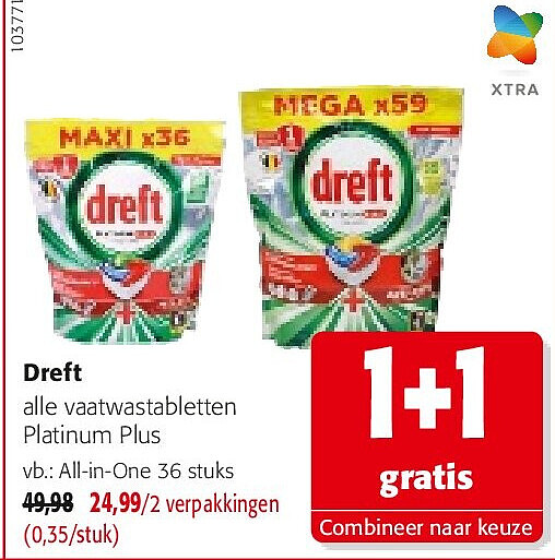 Dreft All-in-One 36 stuks