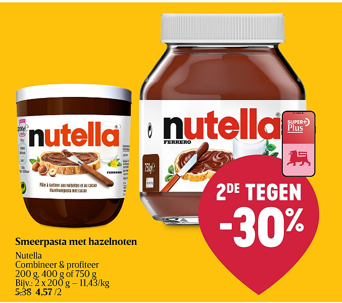 Smeerpasta met hazelnoten