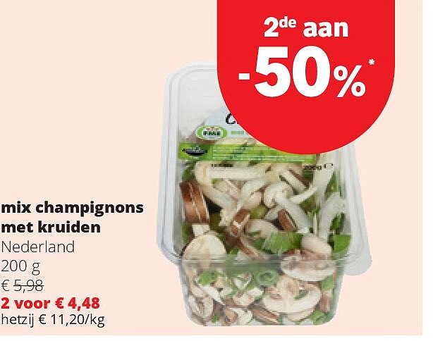 mix champignons met kruiden