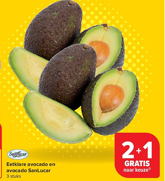 Eetklare avocado en avocado SanLucar