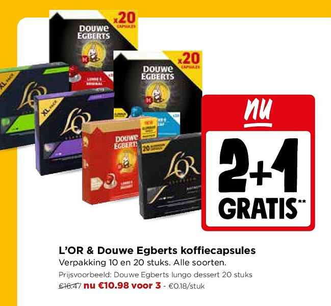 L’OR & Douwe Egberts koffiecapsules