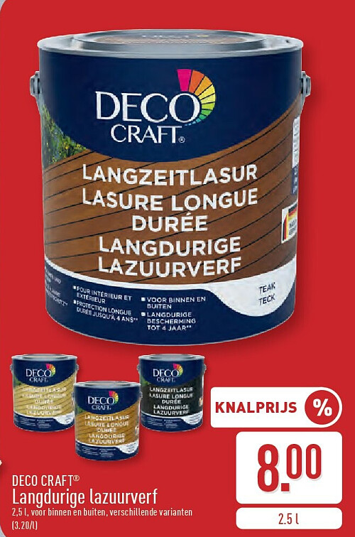 Langdurige lazuurverf