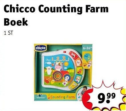 Chicco Counting Farm Boek
