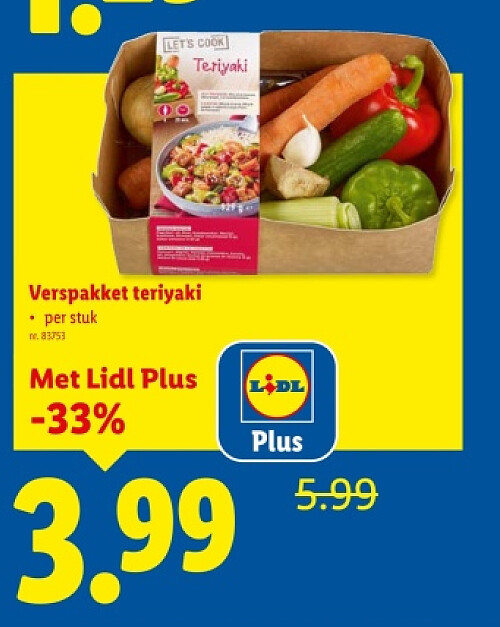 Verspakket teriyaki