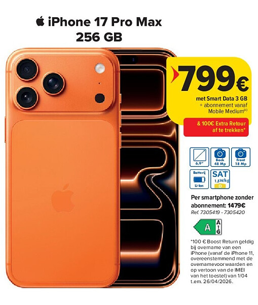 iPhone 17 Pro Max 256 GB